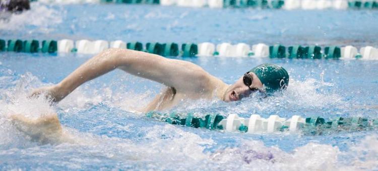 Men's Swimming Stays in First Through Day Two