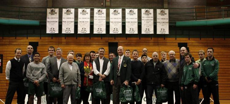 Viking All-Americans Recognized in Woodling Gymnasium