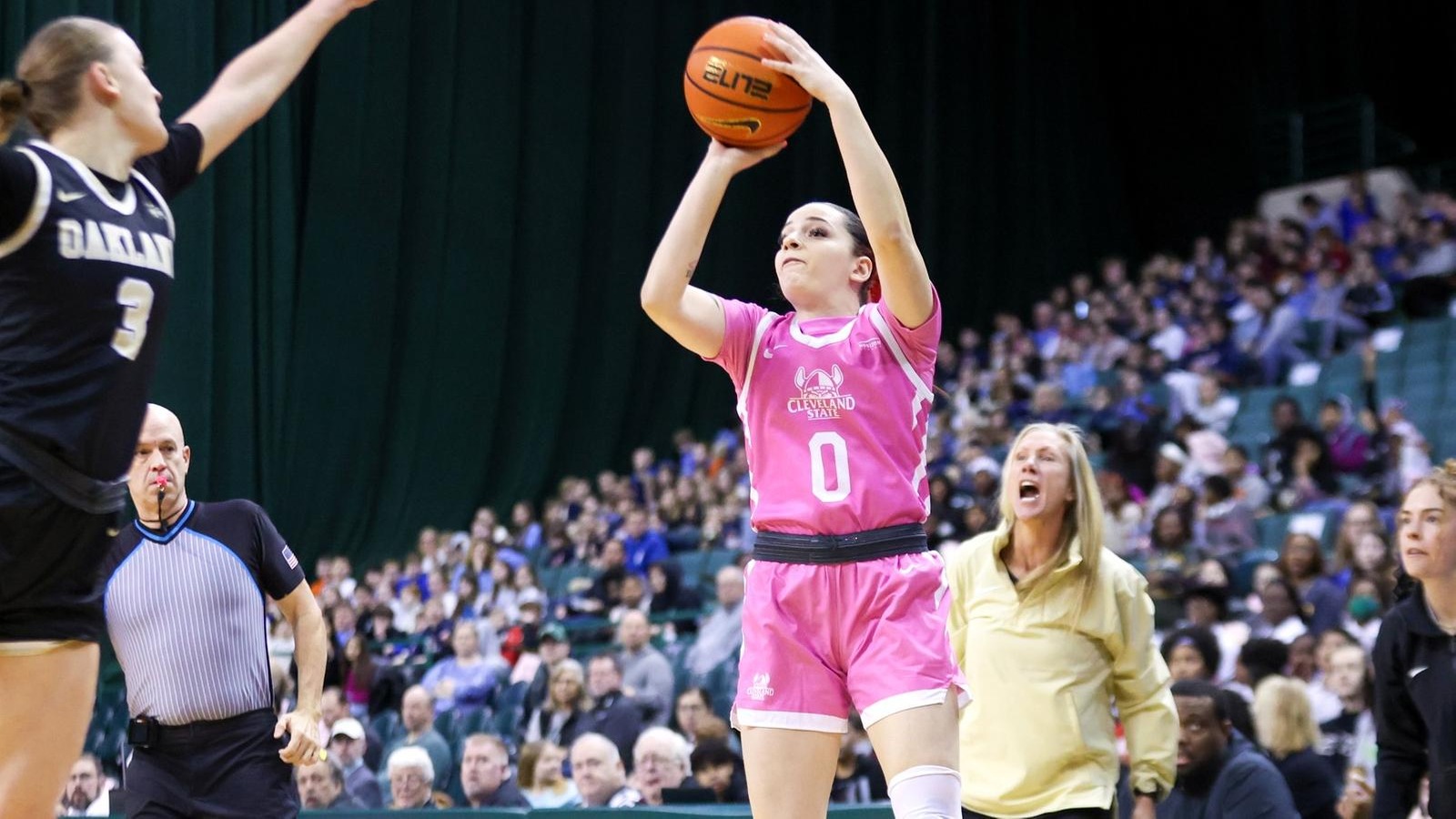 Cleveland State Women’s Basketball Picks Up 78-63 Victory Over Oakland On Health + Hoops Day