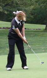 Allyson Hackman had two rounds in the 70's at the Butler Invitational