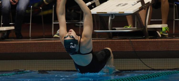 Men and Women's Swimming and Diving Cruise Past Gannon