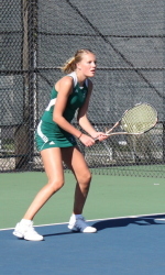 Ellen Folkers picked up two singles wins and two doubles wins today.