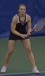 Kara Sherwood picked up an win at No. 4 singles against Walsh
