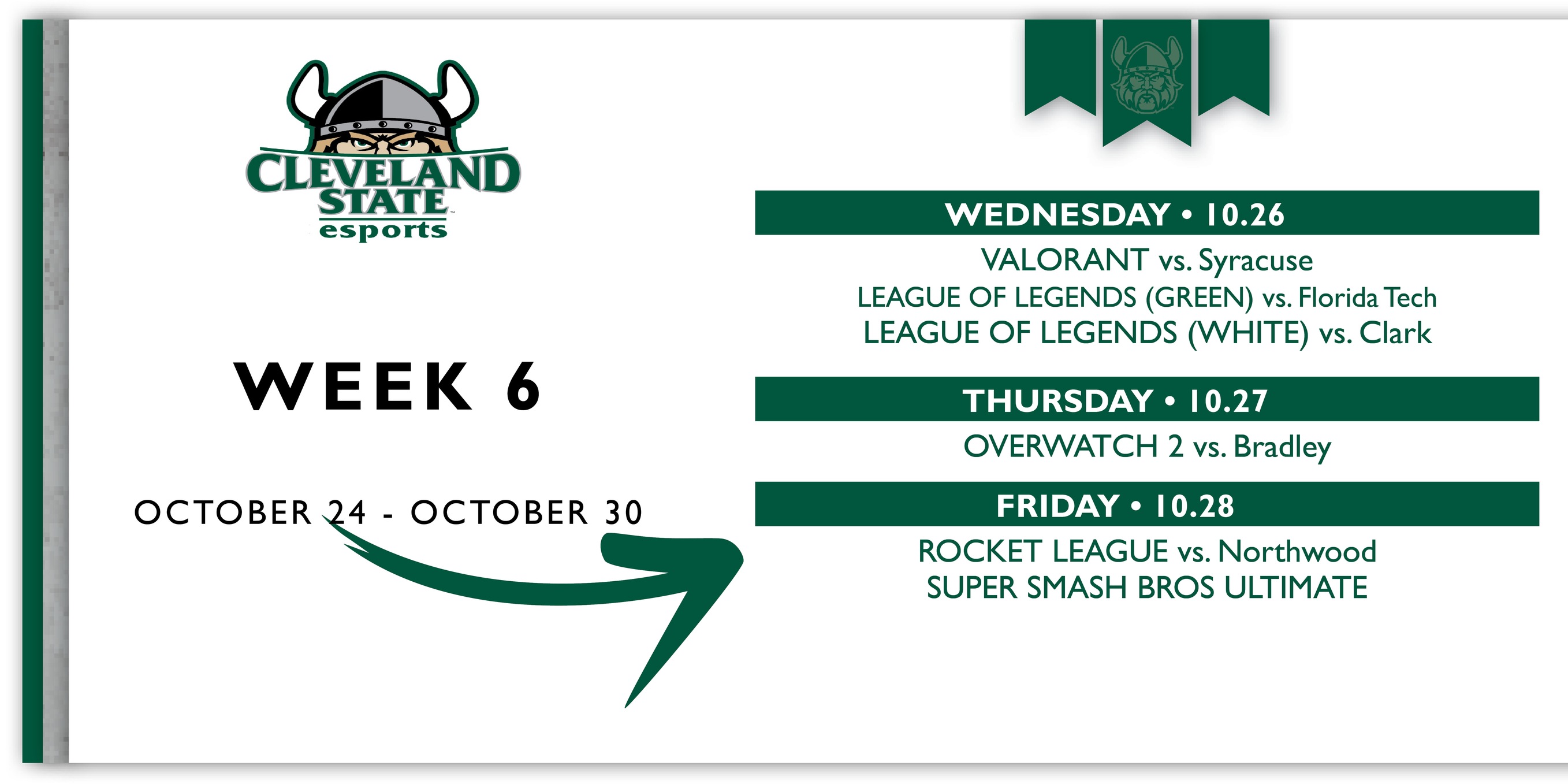 Cleveland State Esports Weekly Recap (Week 6)
