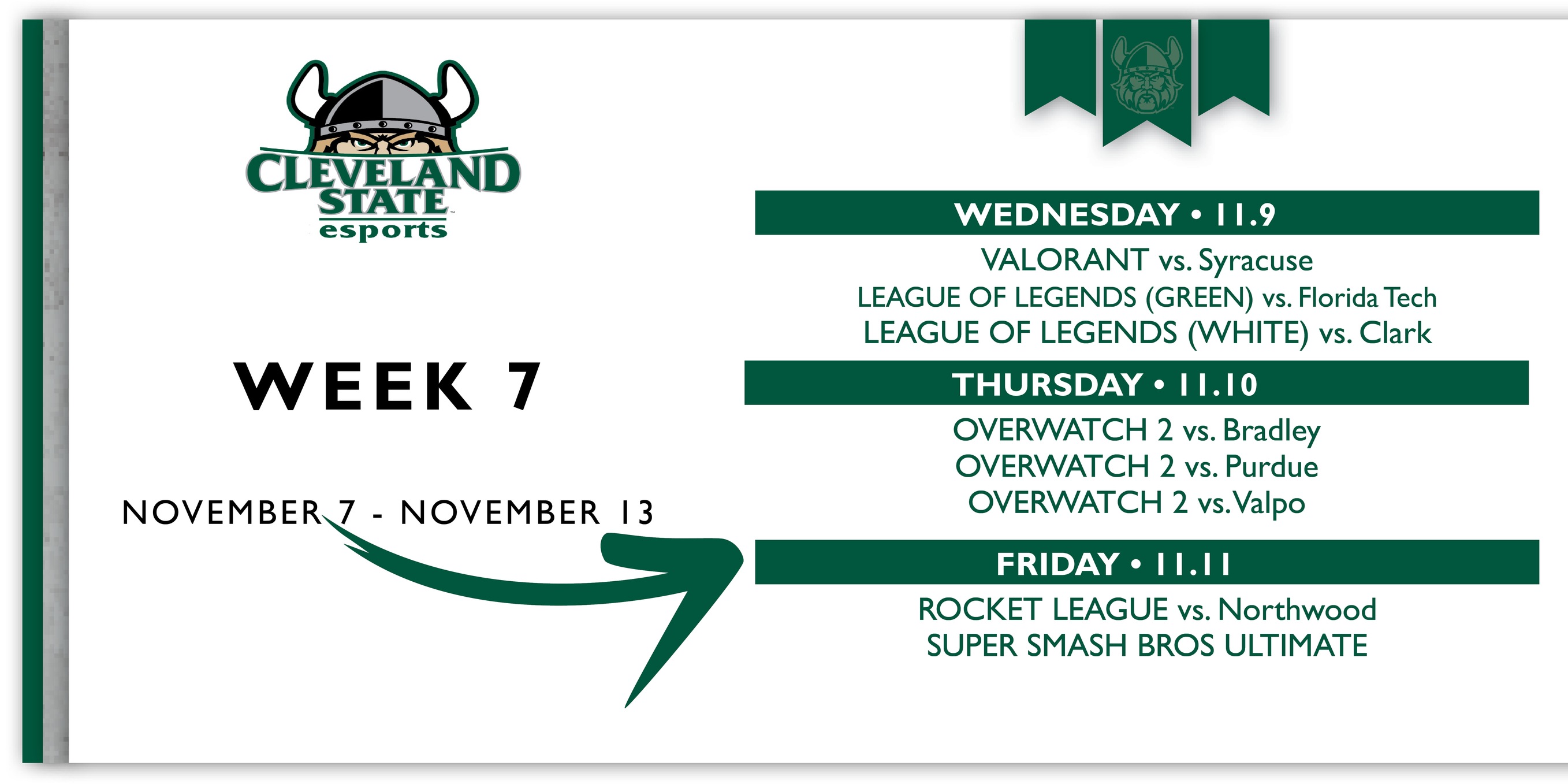 Cleveland State Esports Weekly Recap (Week 7)