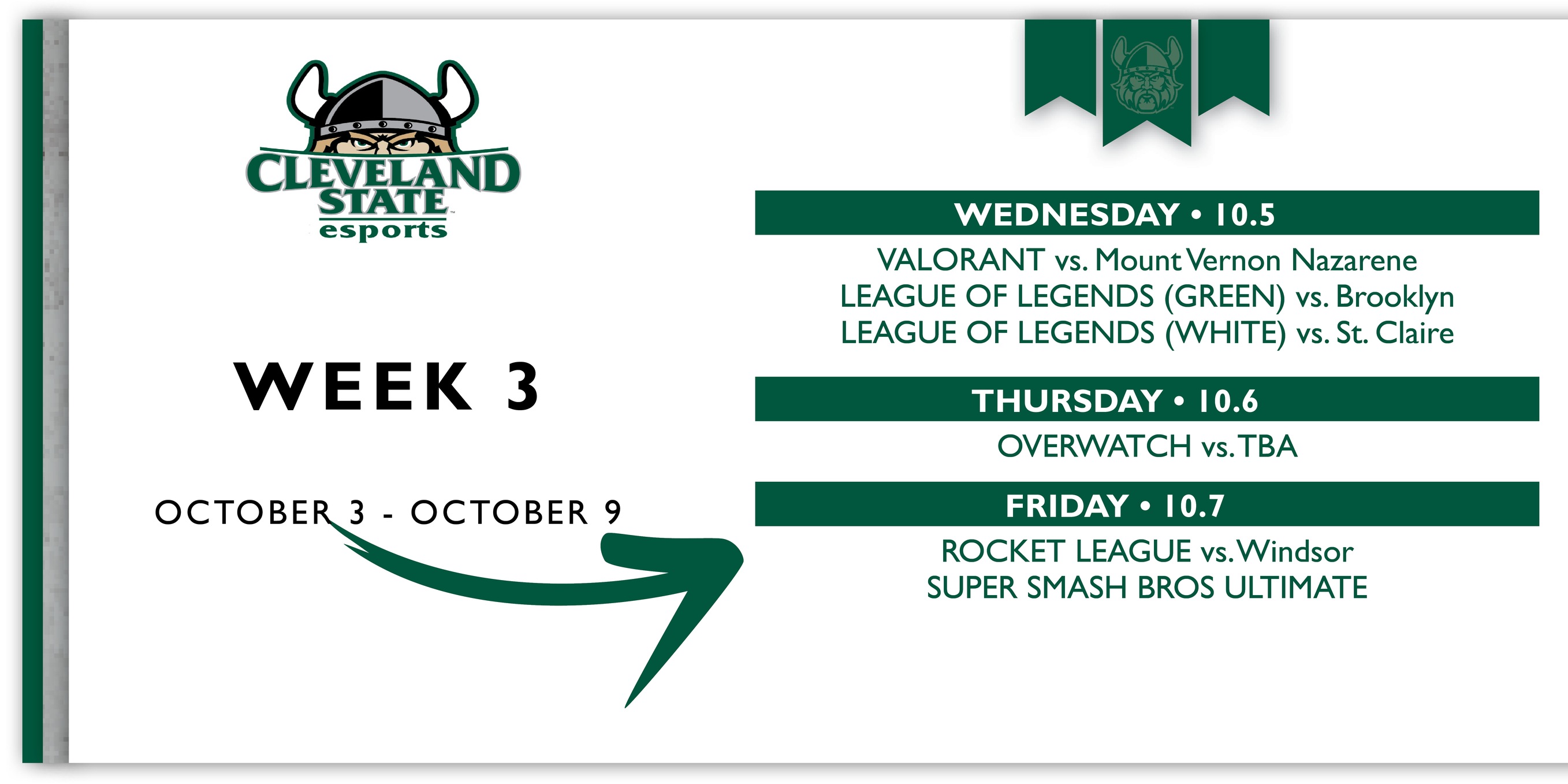 Cleveland State Esports Weekly Recap (Week Two)