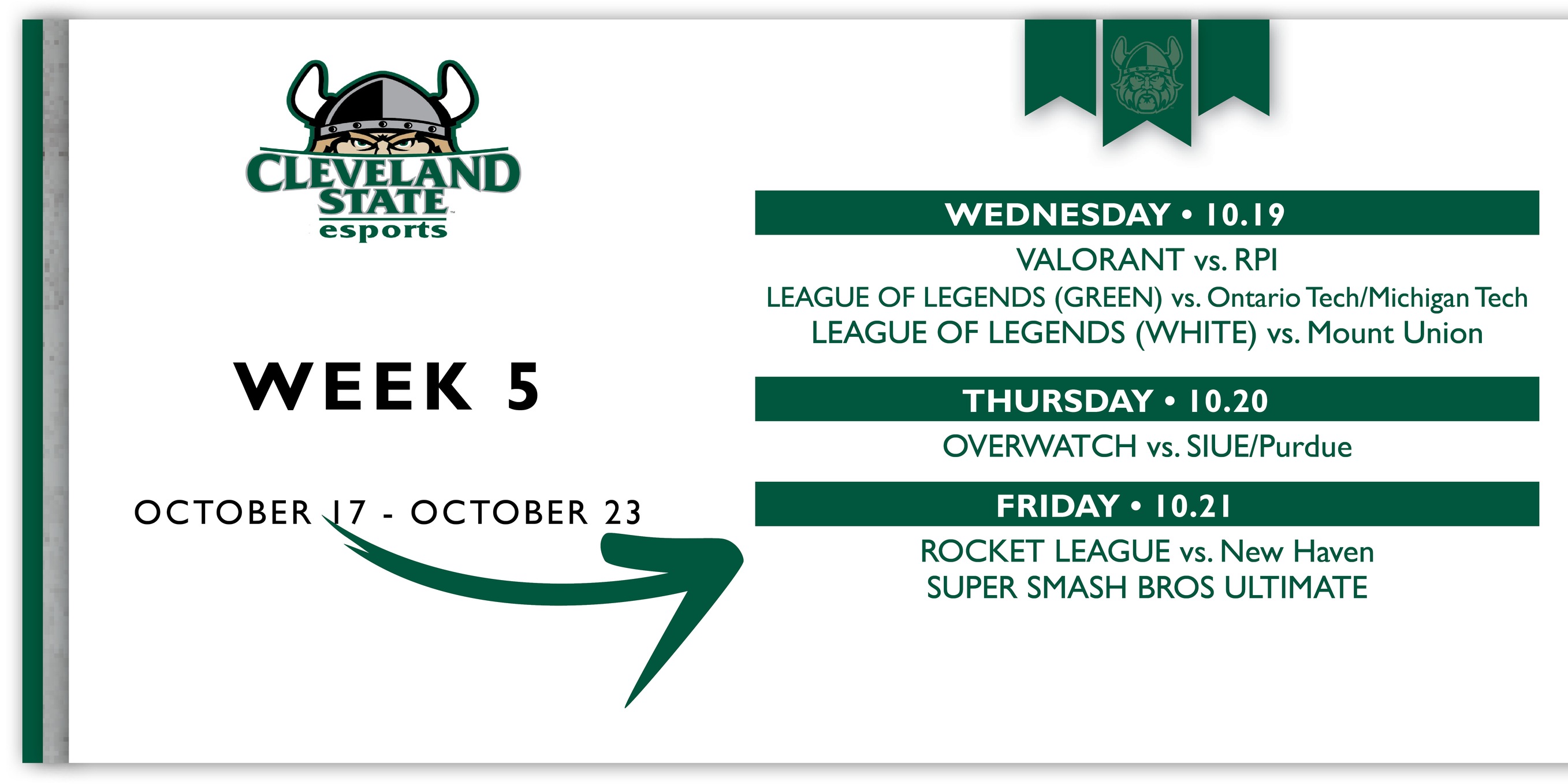 Cleveland State Esports Weekly Recap (Week 5)