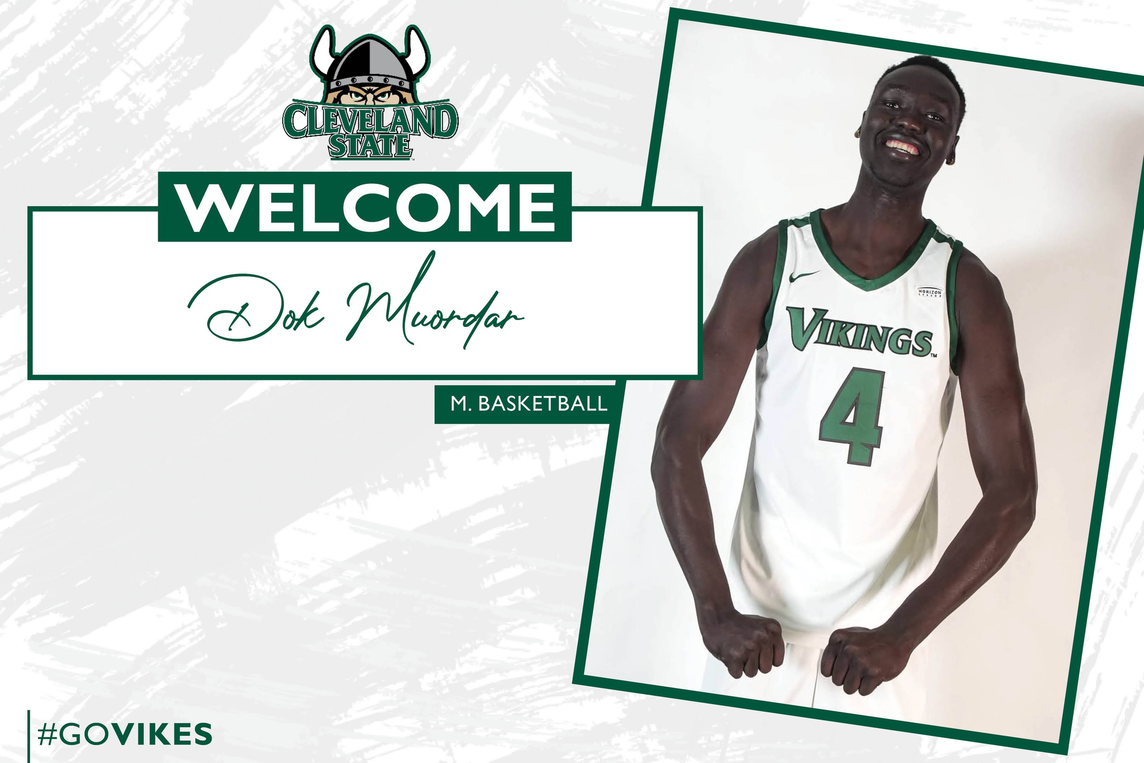 Cleveland State Men’s Basketball Signs Dok Muordar to Letter of Intent