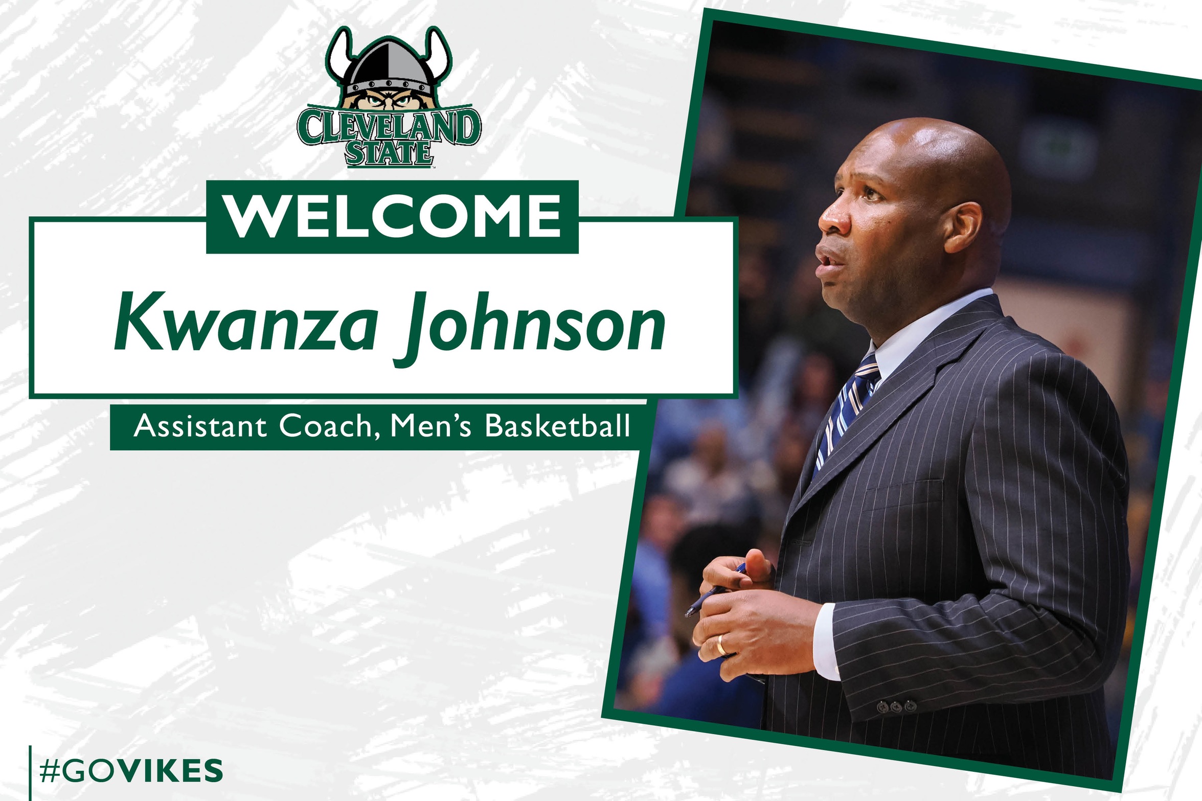 Cleveland State Men’s Basketball Hires Kwanza Johnson as Assistant Coach