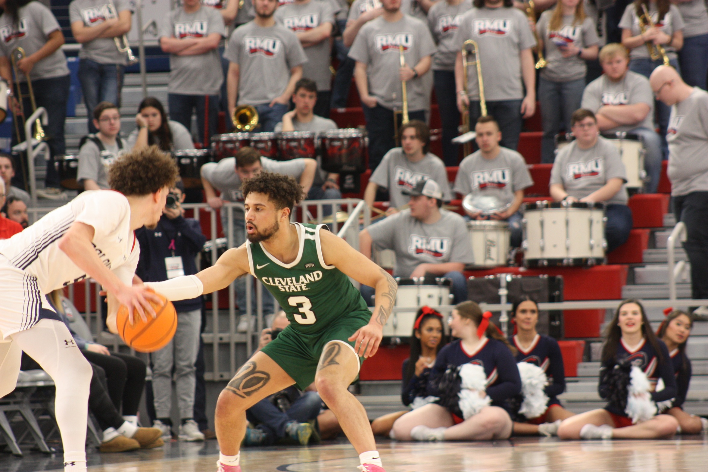 Last Second Heroics Propel Cleveland State Men’s Basketball To Win At Robert Morris