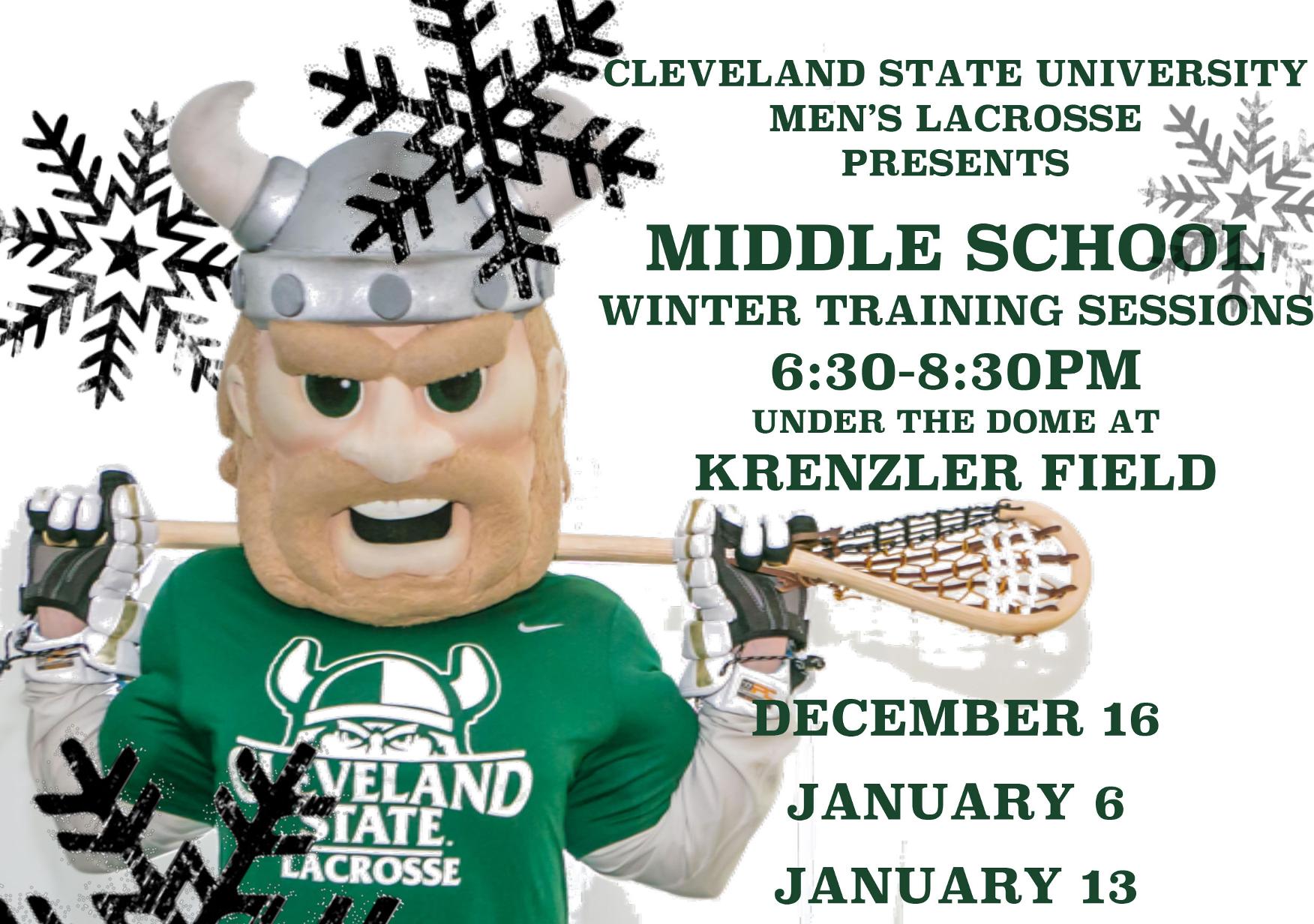 CSU Lacrosse to Host Three Middle School Winter Training Sessions