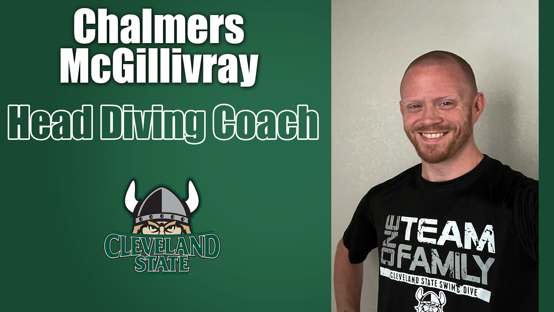 McGillivray Named Head Diving Coach for Cleveland State Swimming  & Diving Programs