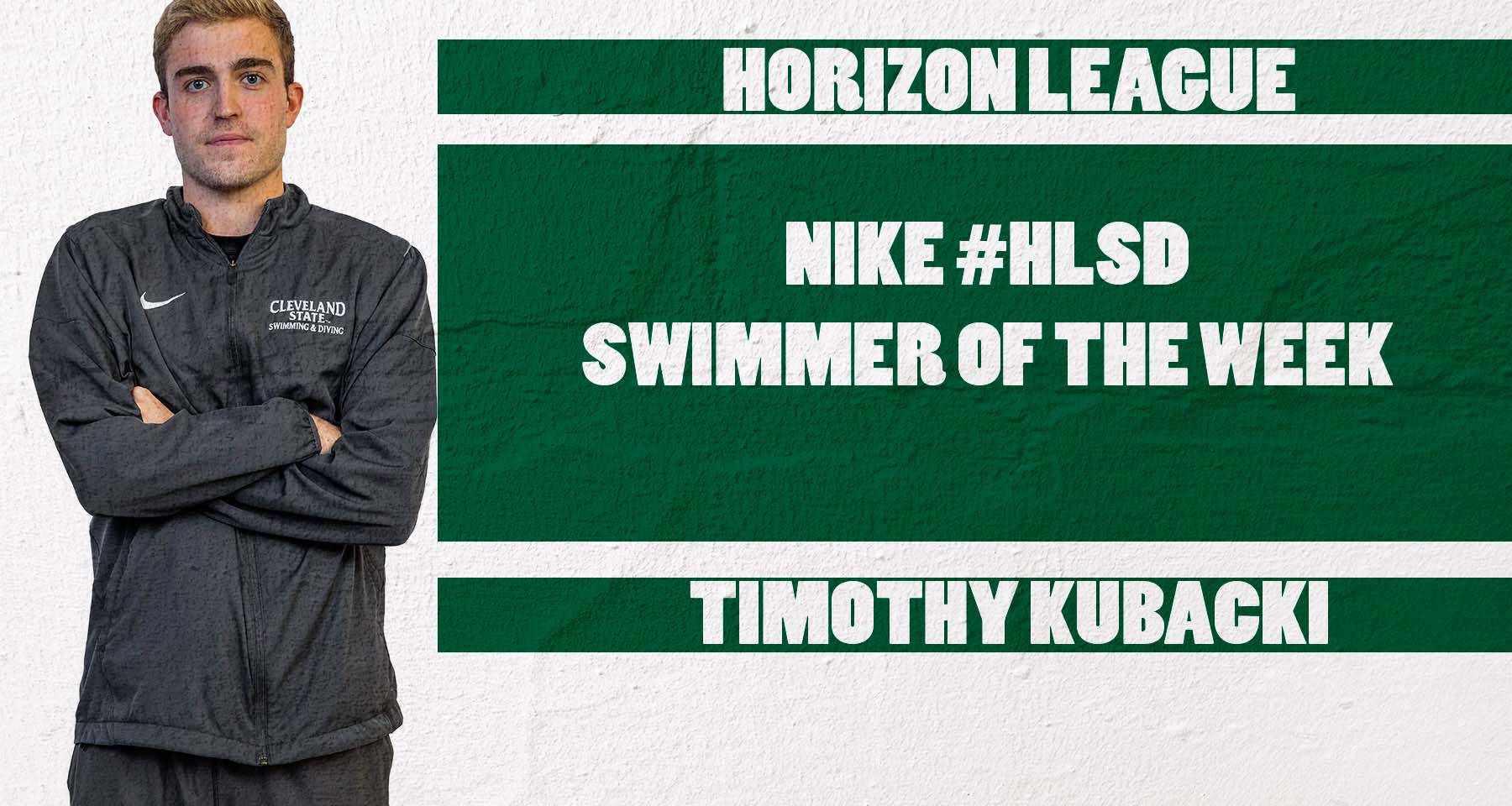 Kubacki Named Horizon League Swimmer of the Week