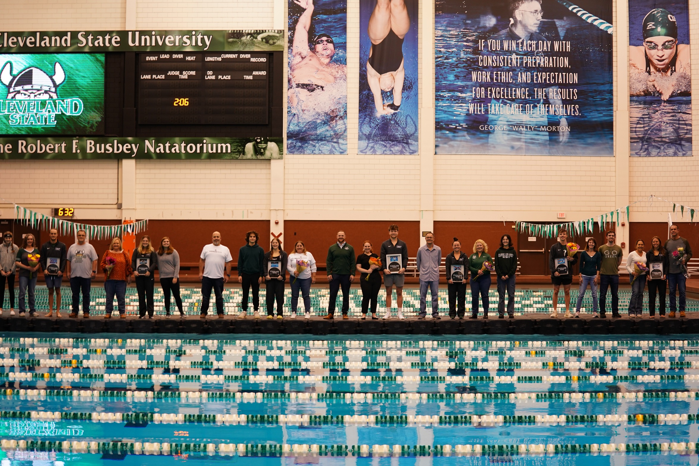 Cleveland State Men's Swimming Eases Past Southern Indiana on Senior Day