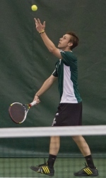Matt Kuelker won at No. 2 singles against Butler