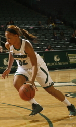 Nafeshia Holifield recorded six points and six rebounds against the Titans.