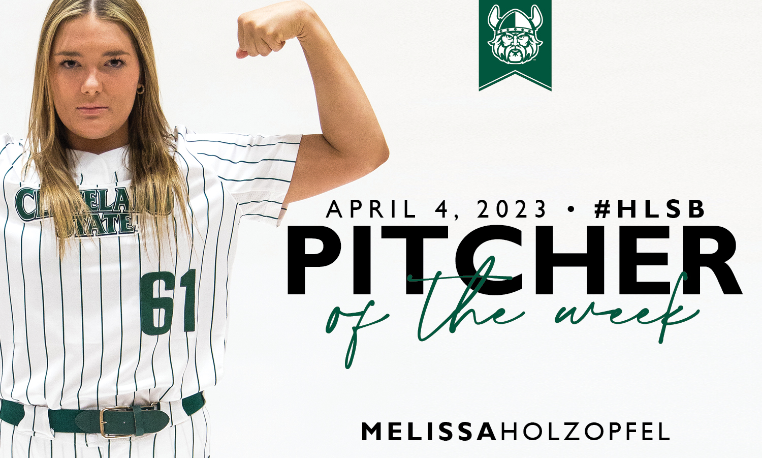 Melissa Holzopfel Named #HLSB Pitcher of the Week
