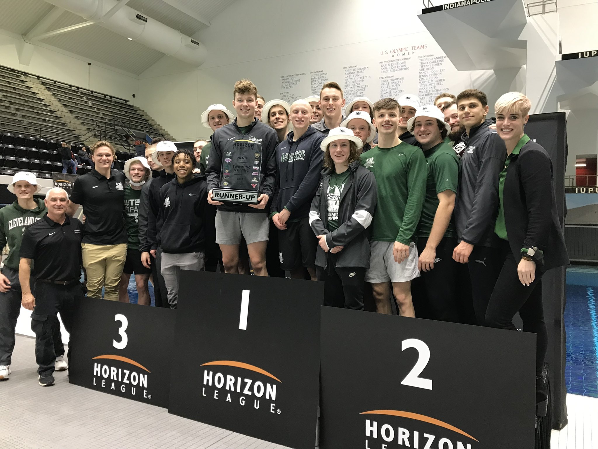Cleveland State Men's Swimming & Diving Finish Second at Horizon League Championship