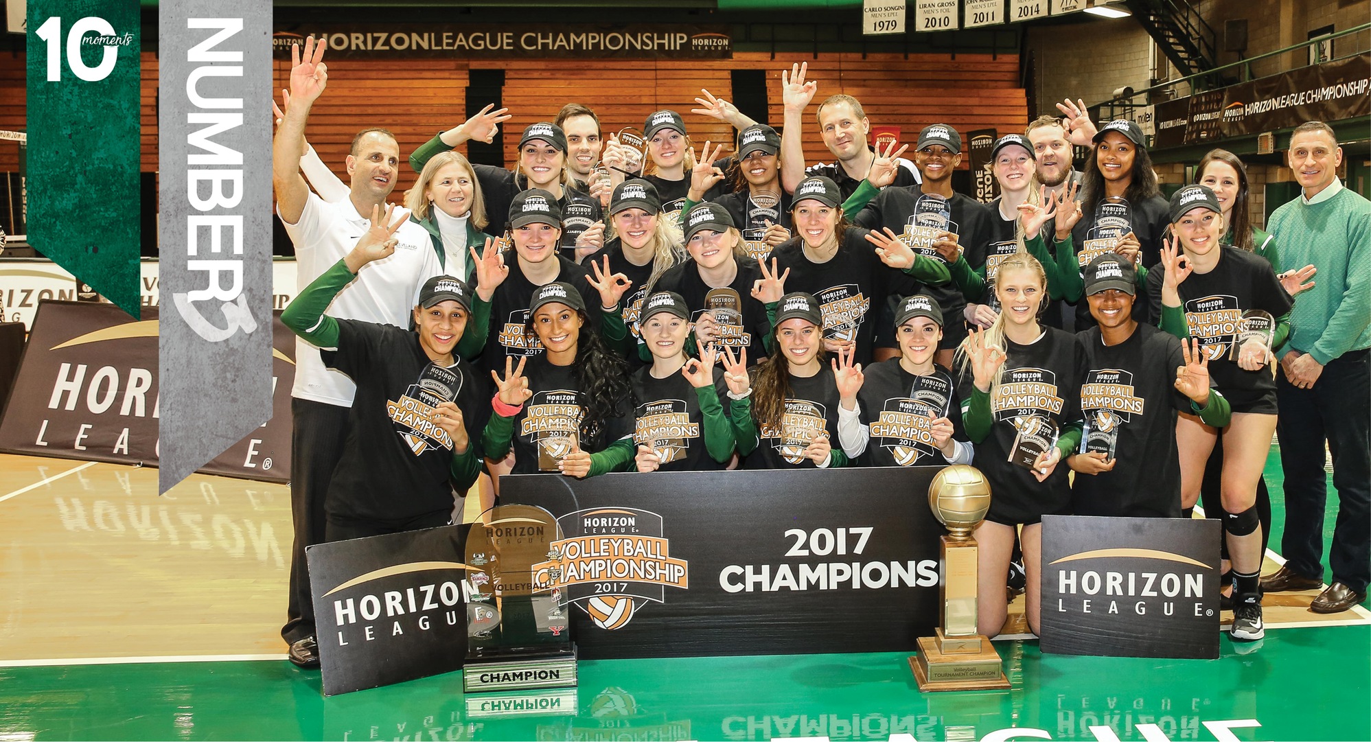 2017-18 CSU Athletics Top 10 Moments | #3 - Volleyball Wins Third Straight Horizon League Championship